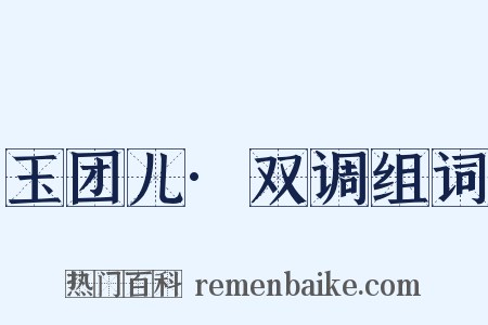 玉团儿·双调组词是什么意思的图片